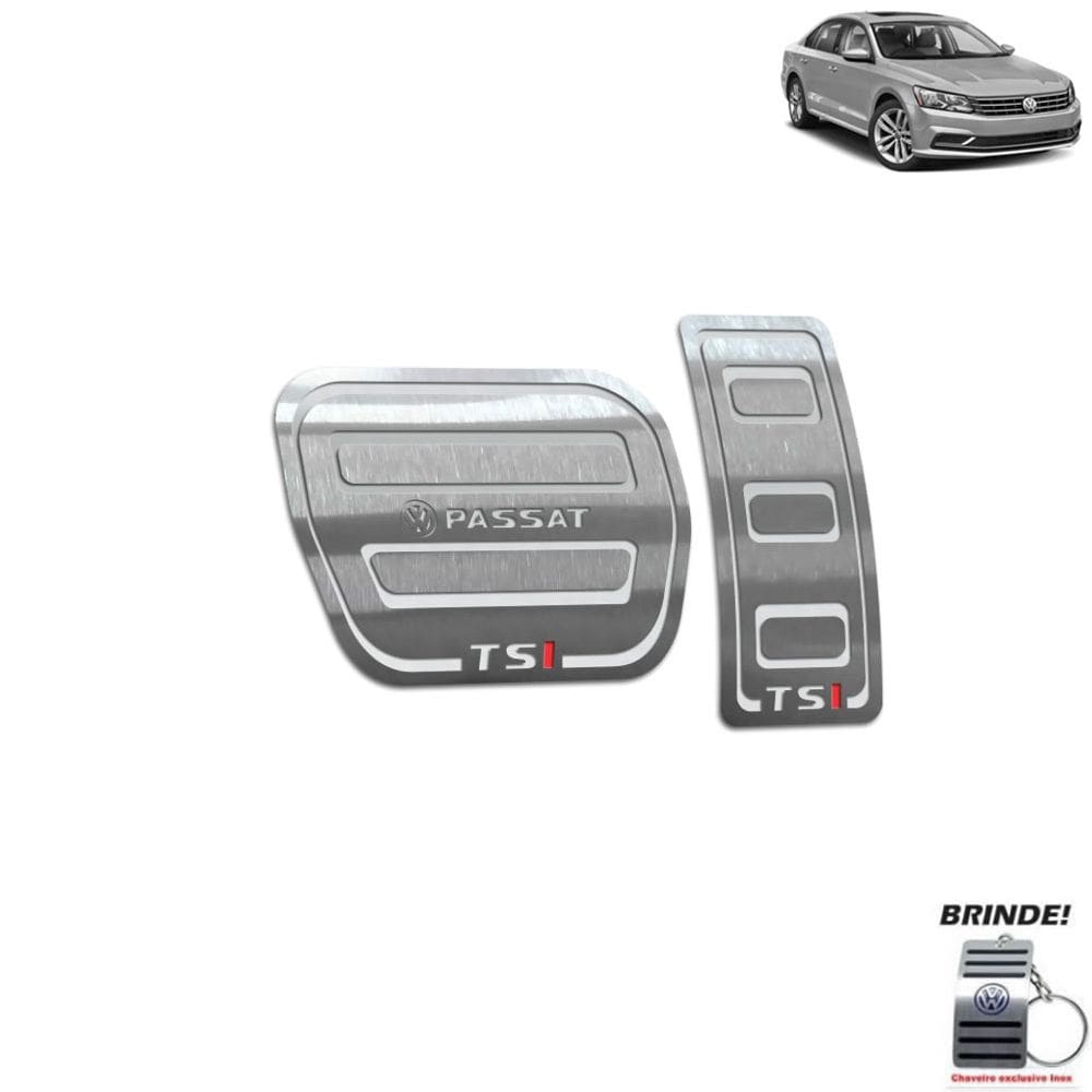 Pedaleira Automático Prata Volkswagen Passat Tsi 2016 A 2020