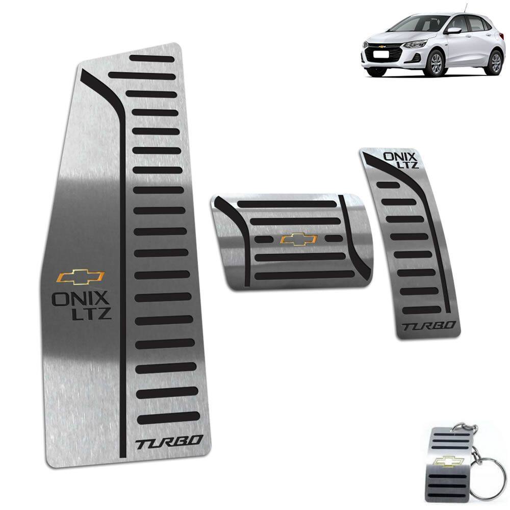 Descanso + Pedaleira Automático Onix Turbo LTZ 2020 Preto