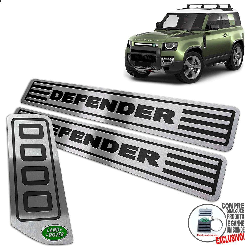 Soleira + Descanso Preto Land Rover Defender 2020 2021
