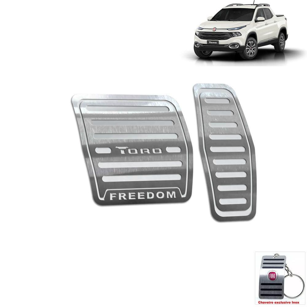 Pedaleira Automático Fiat Toro Freedom 2016 a 2021 Prata