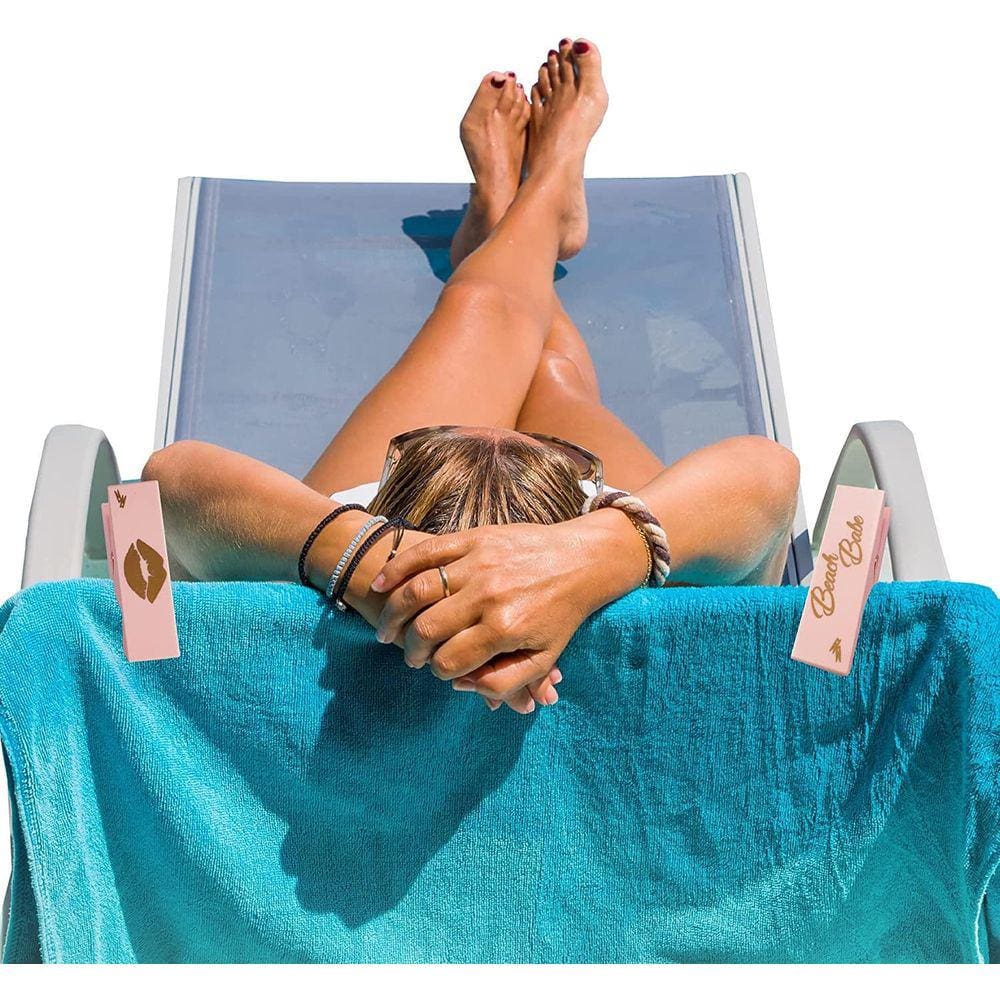 Praia Piscina Toalha Clipes Praia Babe Lips Secure Bag Lounge