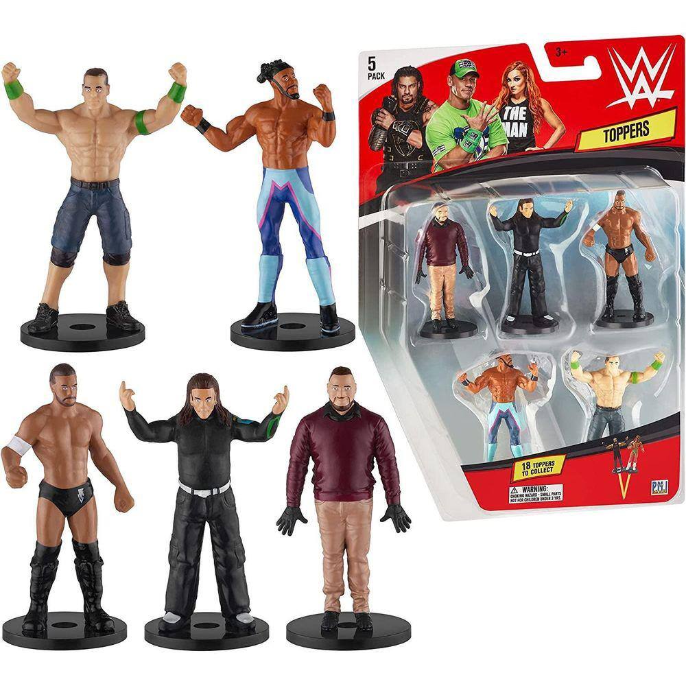 WWE Pencil Toppers 5pk Finn Balor John Cena Bray Wyatt Kofi