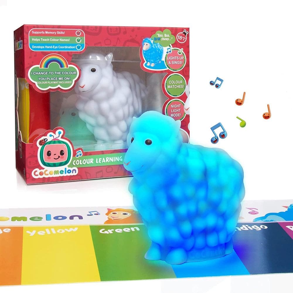 CoComelon Color Learning Musical Ovelhas Noite Luz Berçário