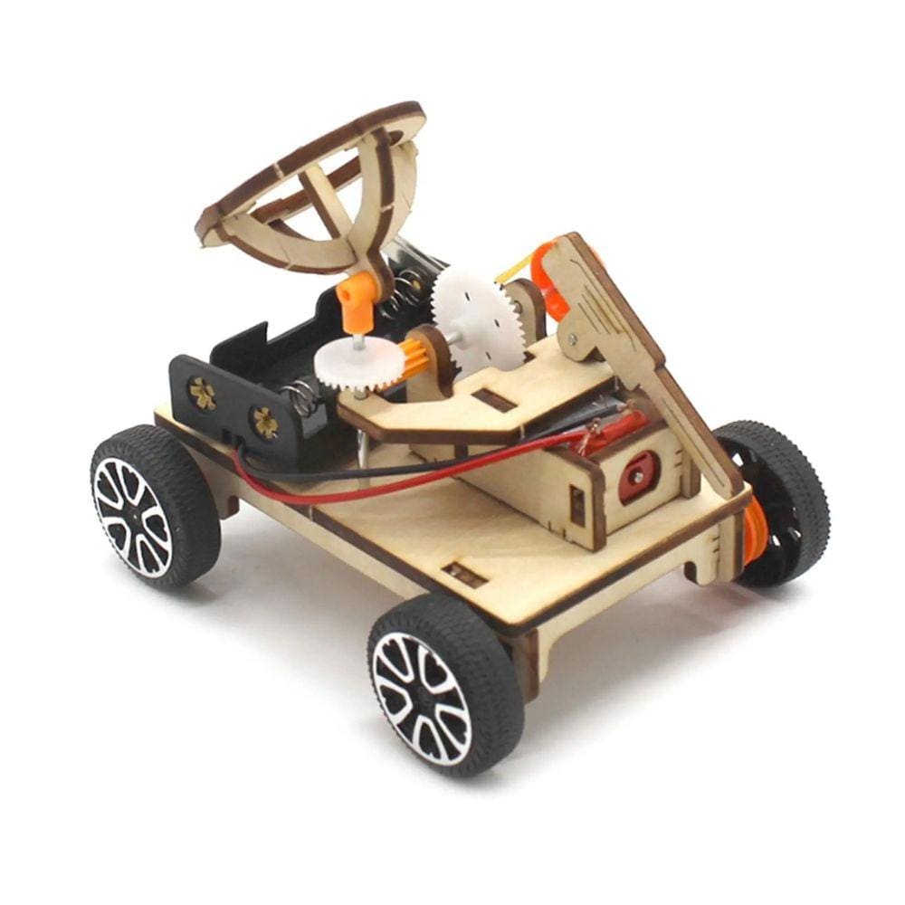 Kit carro bateria brinquedo de montar educativo de ciências