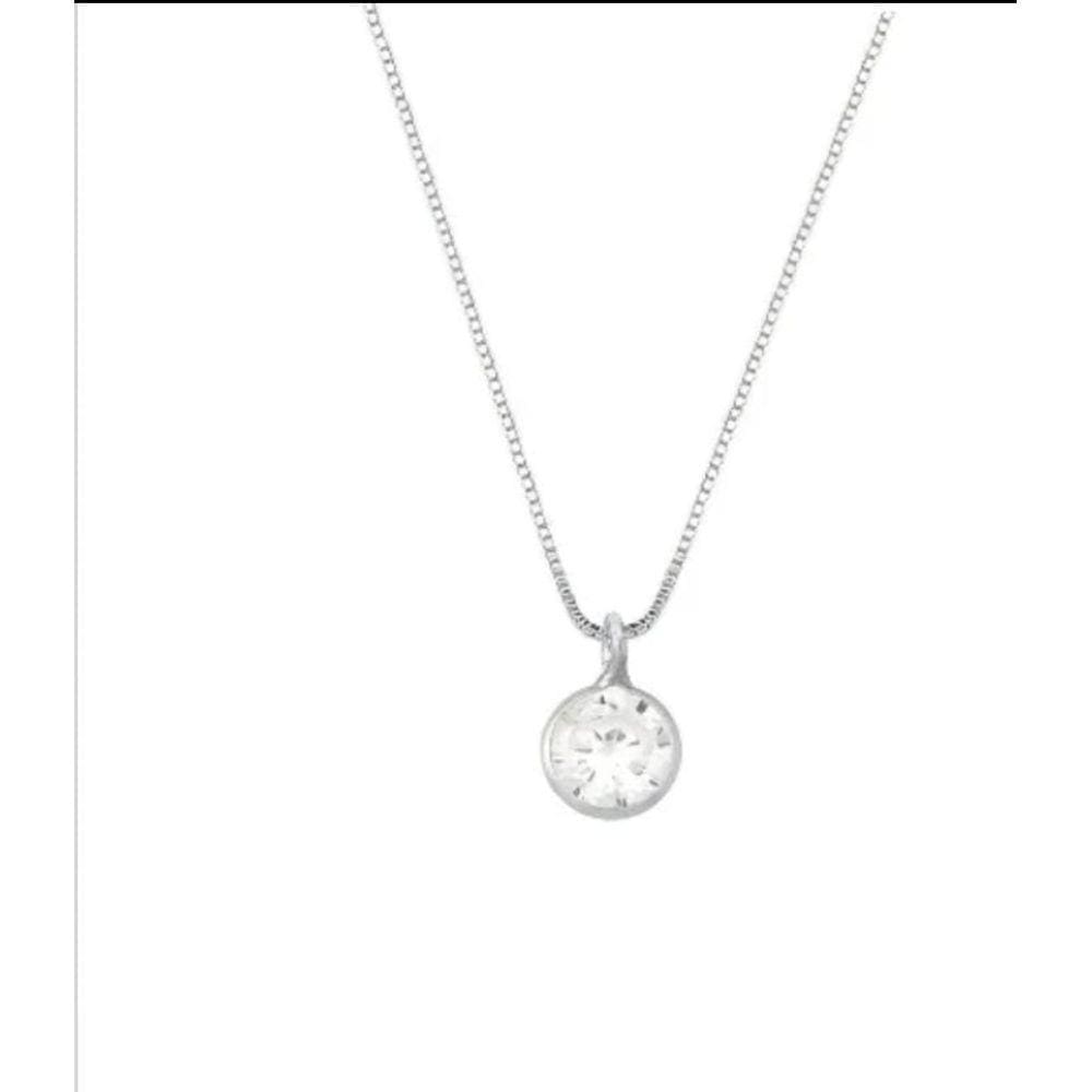 Colar Ponto de luz 45cm prata 925