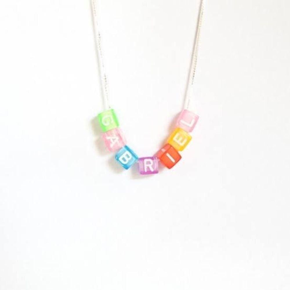 Colar personalizado com miçangas colar em prata925