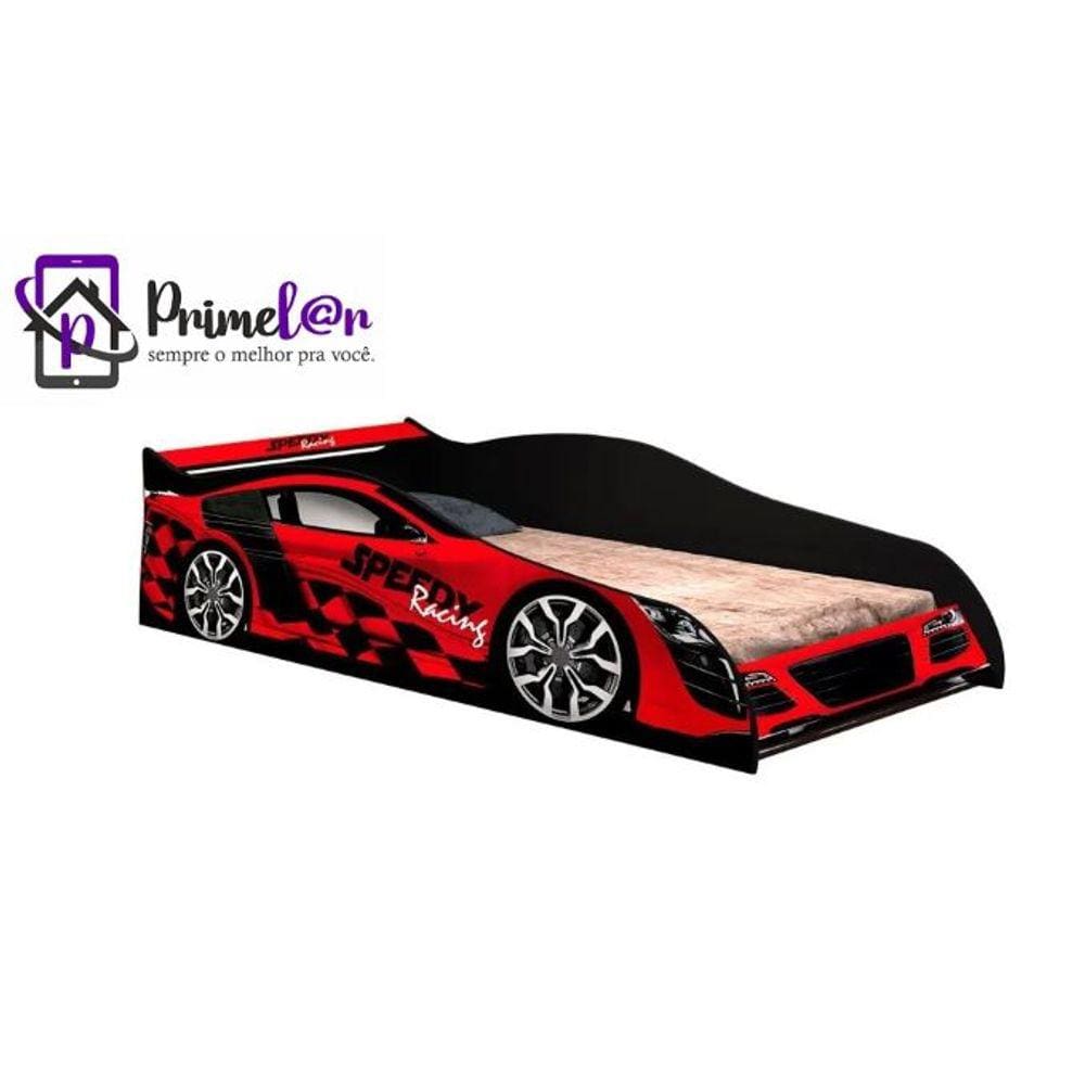 Cama Solteiro Com Proteção Lateral Carro Speedy