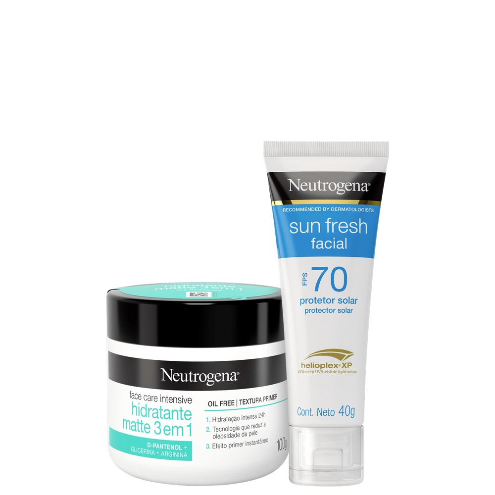 Kit Neutrogena 3 em 1 Sun Fresh Duo (2 Produtos)