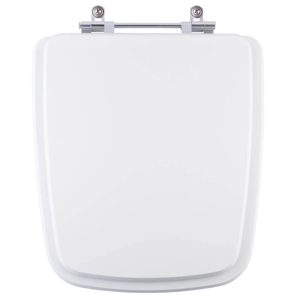 Assento Sanitário Poliéster Clean Branco para vaso Deca 6lpf