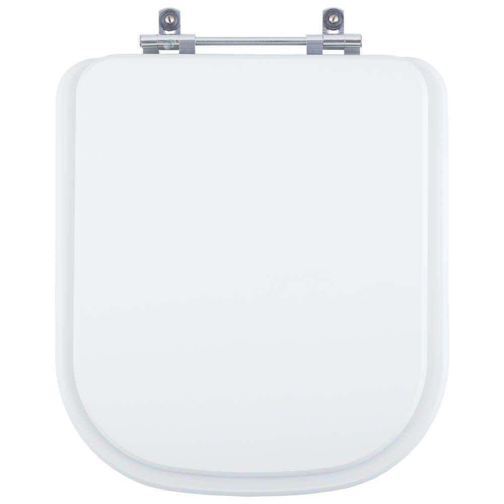 Tampa de Vaso Poliéster Piano Branco para bacia Deca P33