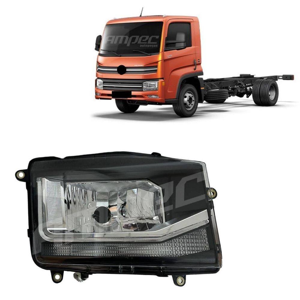 Farol VW Volkswagen Delivery Lado Direito Policarbonato
