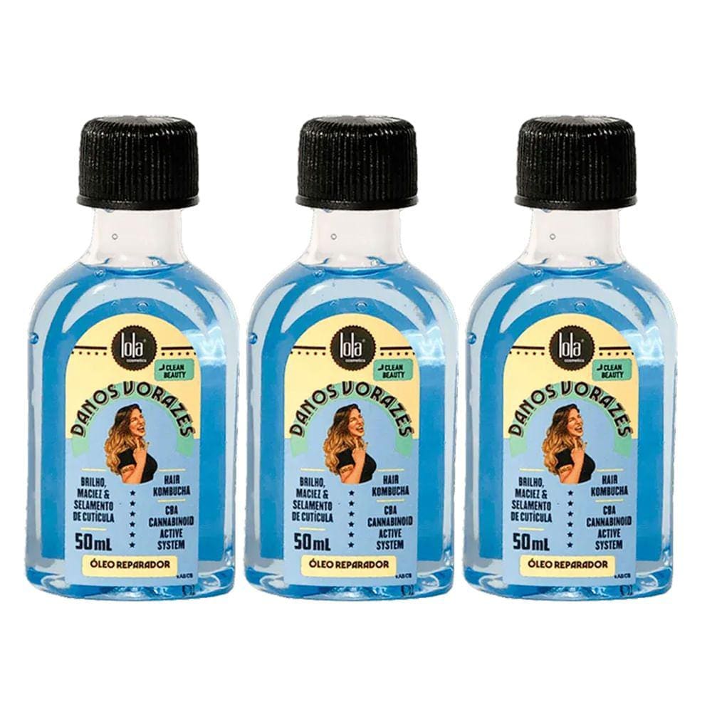 Kit 3 Óleos Capilares Lola Danos Vorazes 50ml