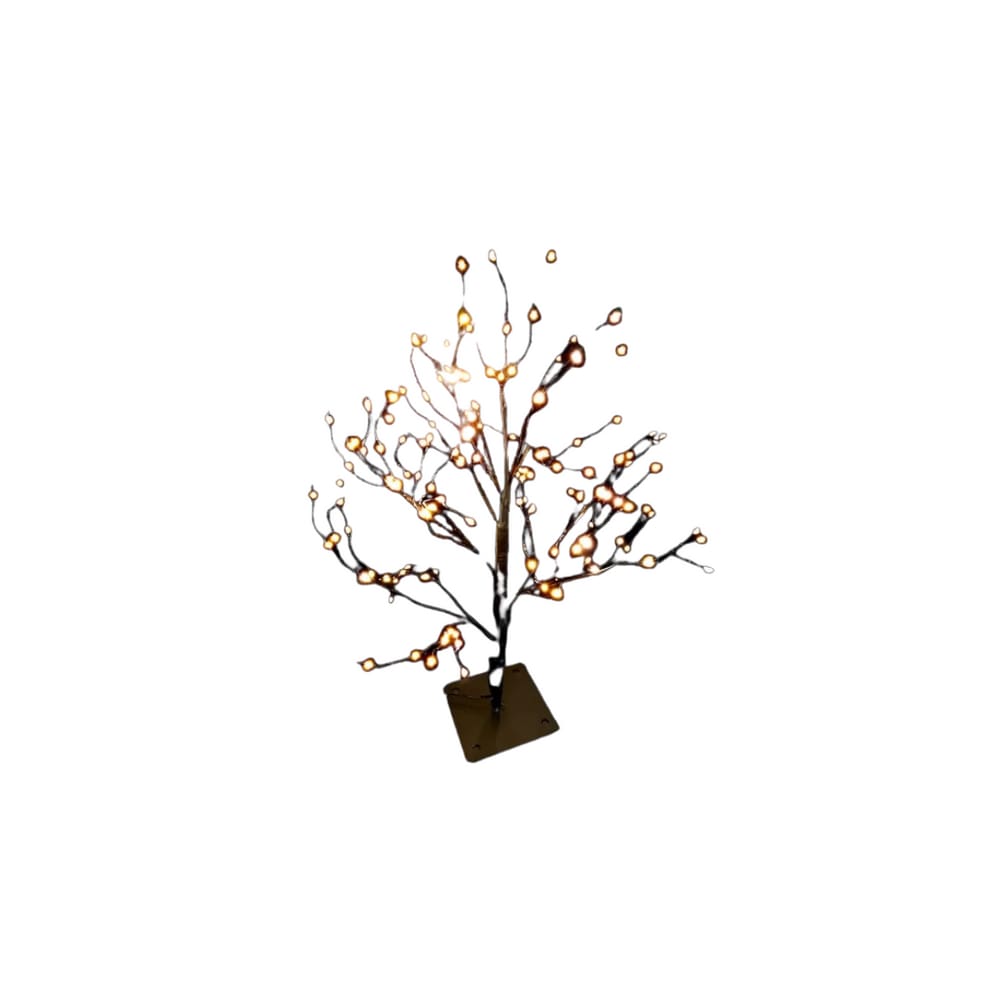 Enfeite iluminado salgueiro c/162 leds branco 40cm bivolt
