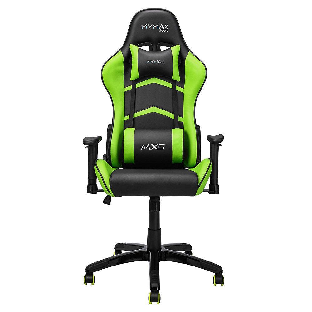 Cadeira Gamer MX5 Giratoria Preto e Verde Mymax