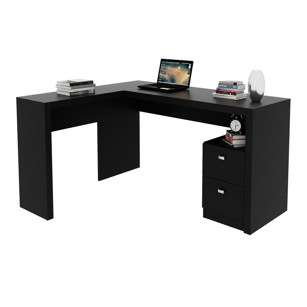 Escrivaninha ME4129 MDP Tecnomobili Preto