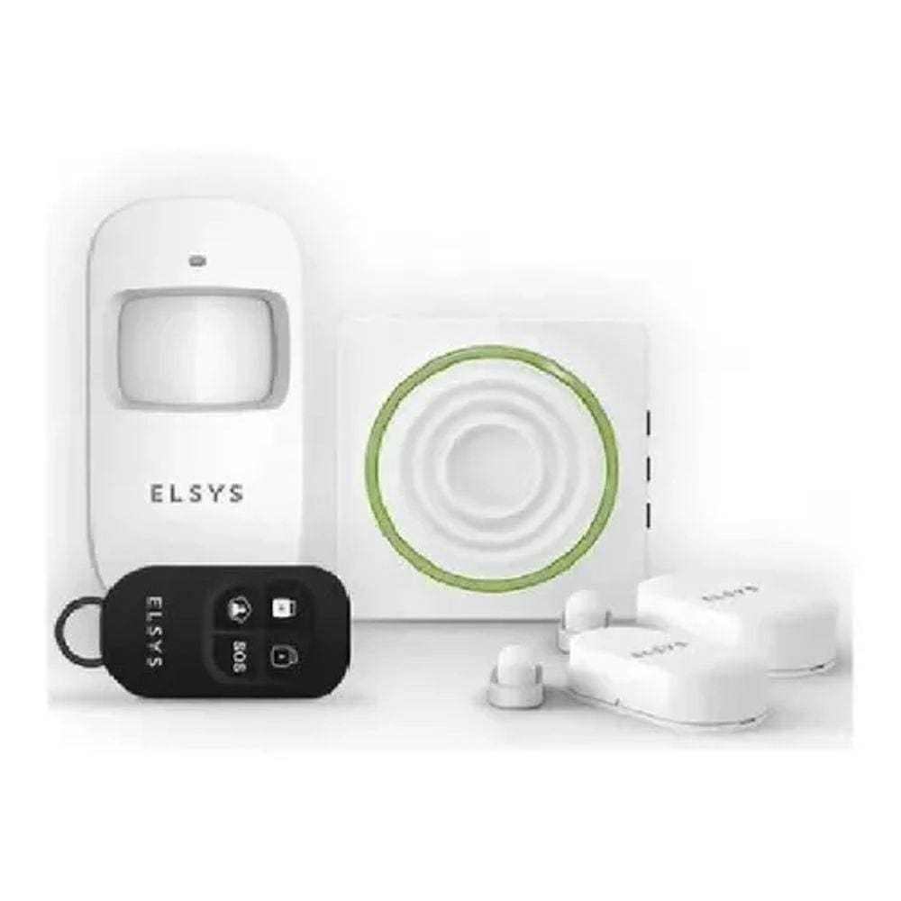 Kit Alarme Wifi Com Sensores Sem Fio Esa-kw1080 Elsys