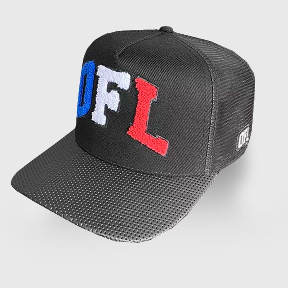 Boné Trucker OFL Black Chenille