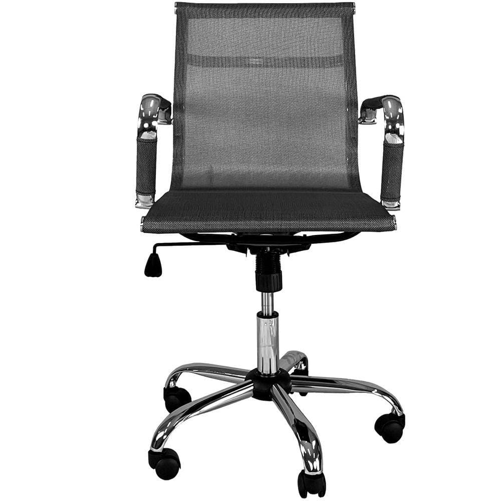 Cadeira Escritorio Executiva Giratoria Premium Prata