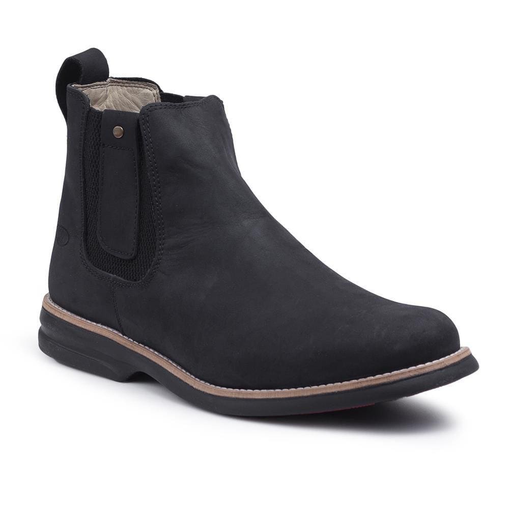 Bota Masculina Cano Curto Couro Botina Chelsea Casual