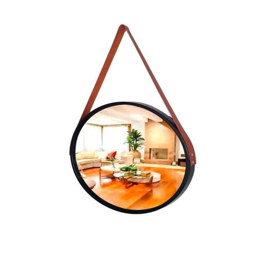 Espelho de Parede Redondo 33cm Com borda e Alça