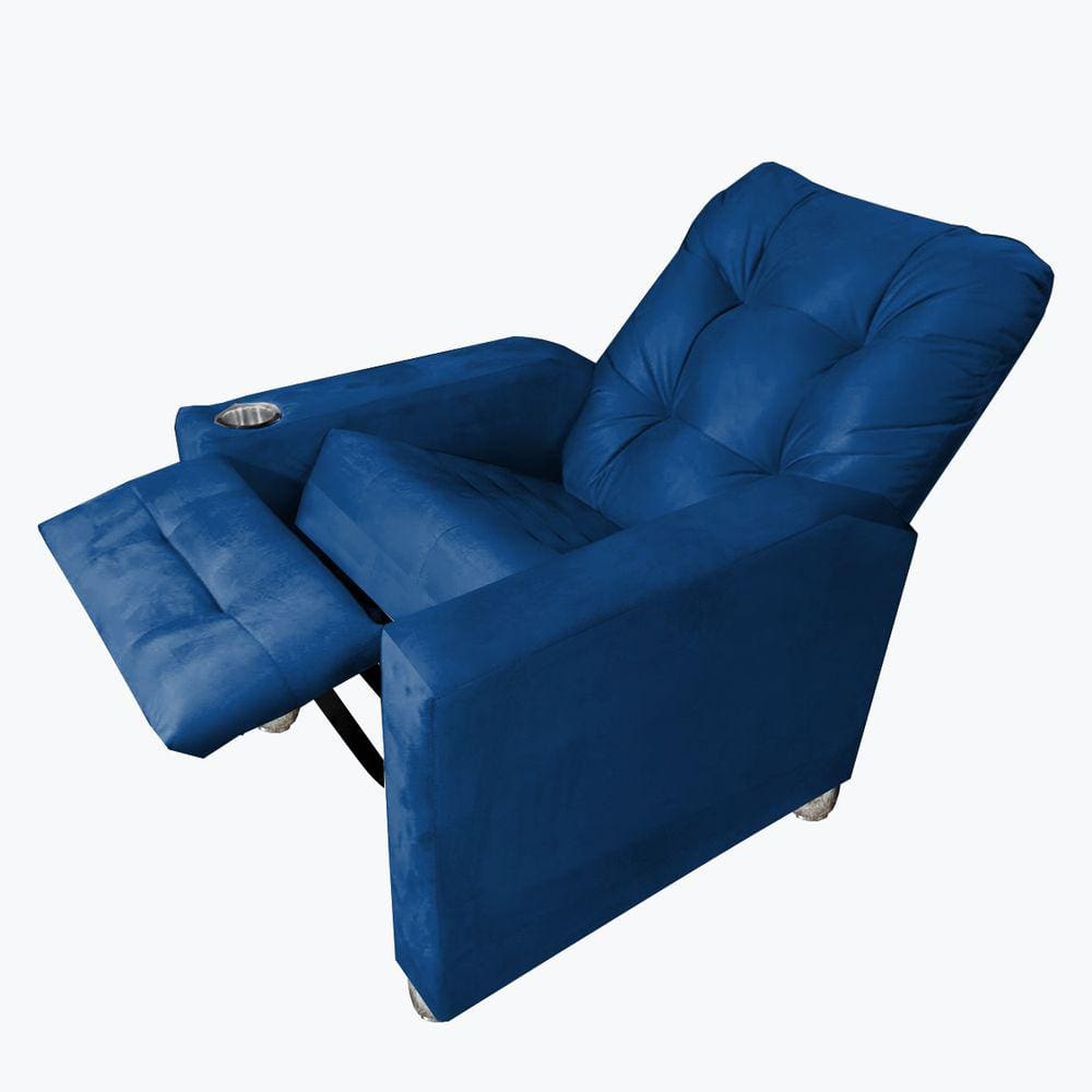Poltrona De Amamentação Reclinavel Quarto Sala Londres Marinho