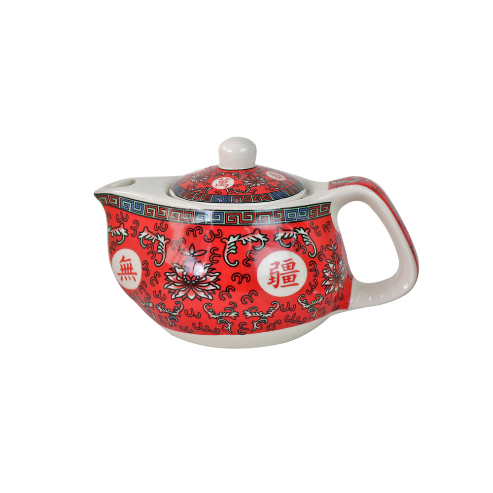 Bule Chaleira Com Infusor Cerâmica Floral 250 ml