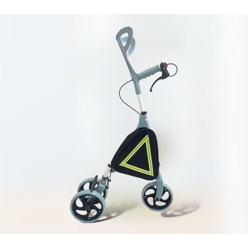 Muleta Dobrável Regulável Com Rodas E Freio 1 Unidade