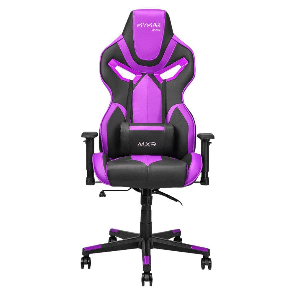 Cadeira Gamer MX9 Giratoria Preto/Roxo - MYMAX