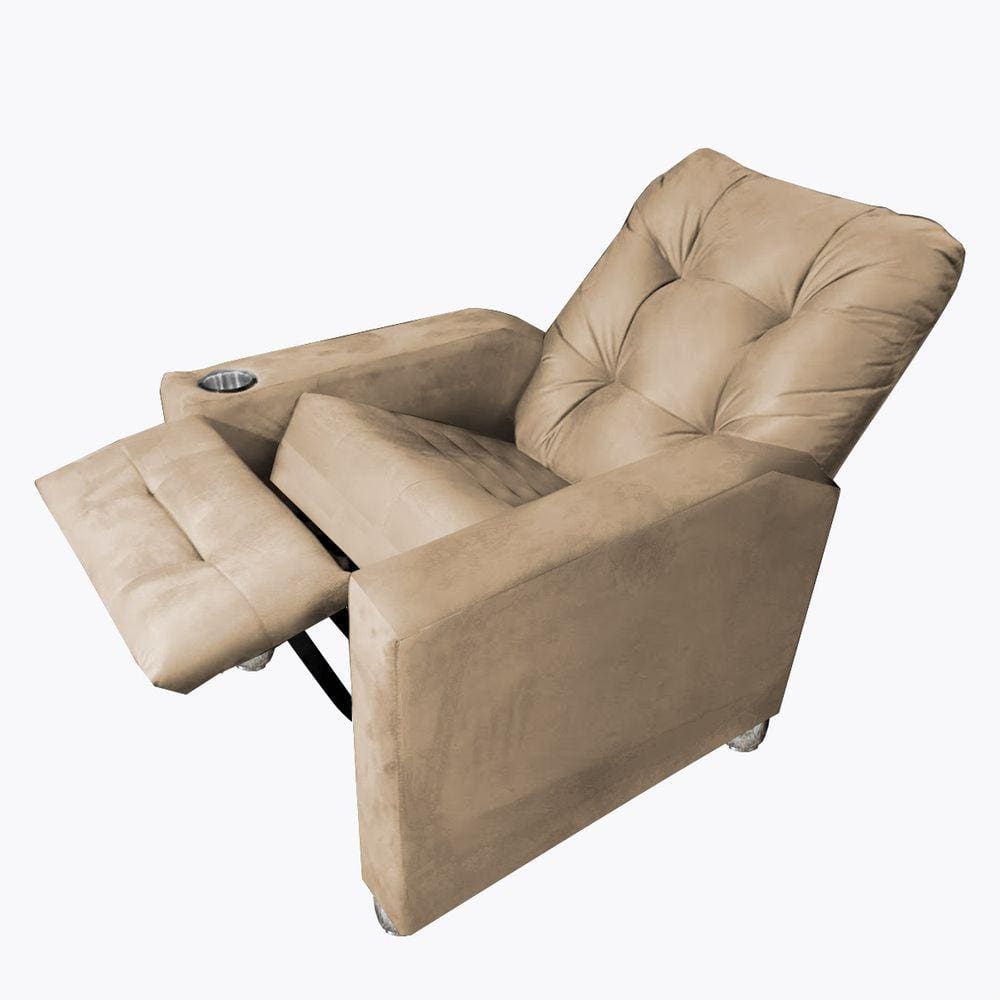 Poltrona De Amamentação Reclinavel Quarto Sala Londres Capuccino