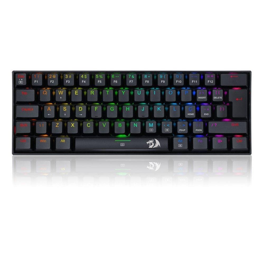 Teclado Mecânico Gamer Redragon Dragonborn, Rgb, 60%, Switch