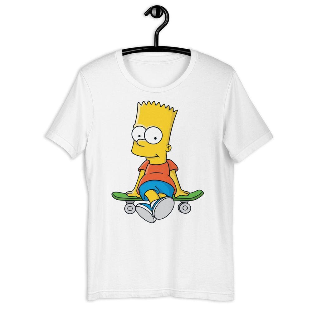 Camiseta Infantil Unissex - Bart Simpsons Skate