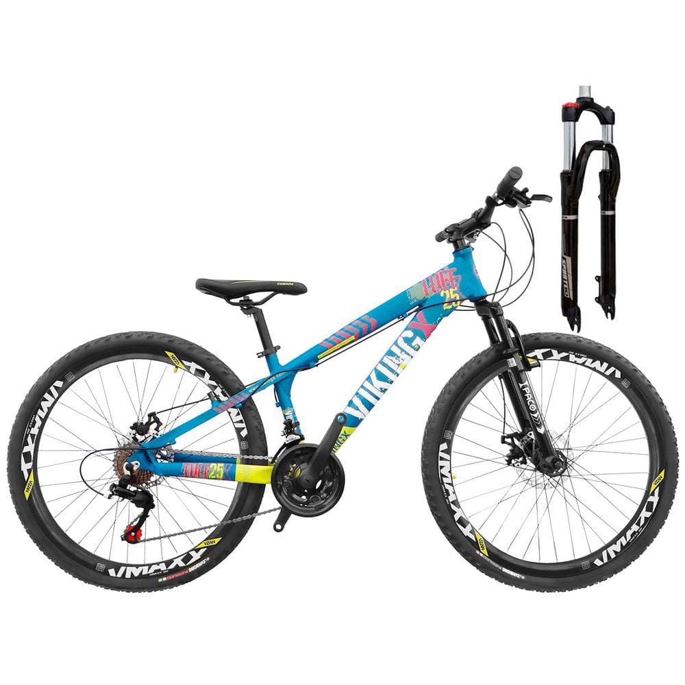 Bicicleta 26 Viking Tuff25 21V Freio Disco Susp de Trava