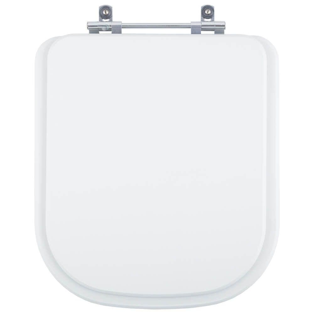 Tampa de Vaso Poliéster Piano Branco para bacia Deca P33