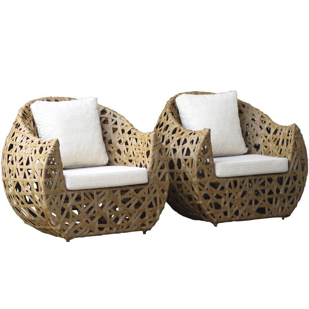 Conjunto de Poltronas Dubai Jardim, Sala e Área Trama