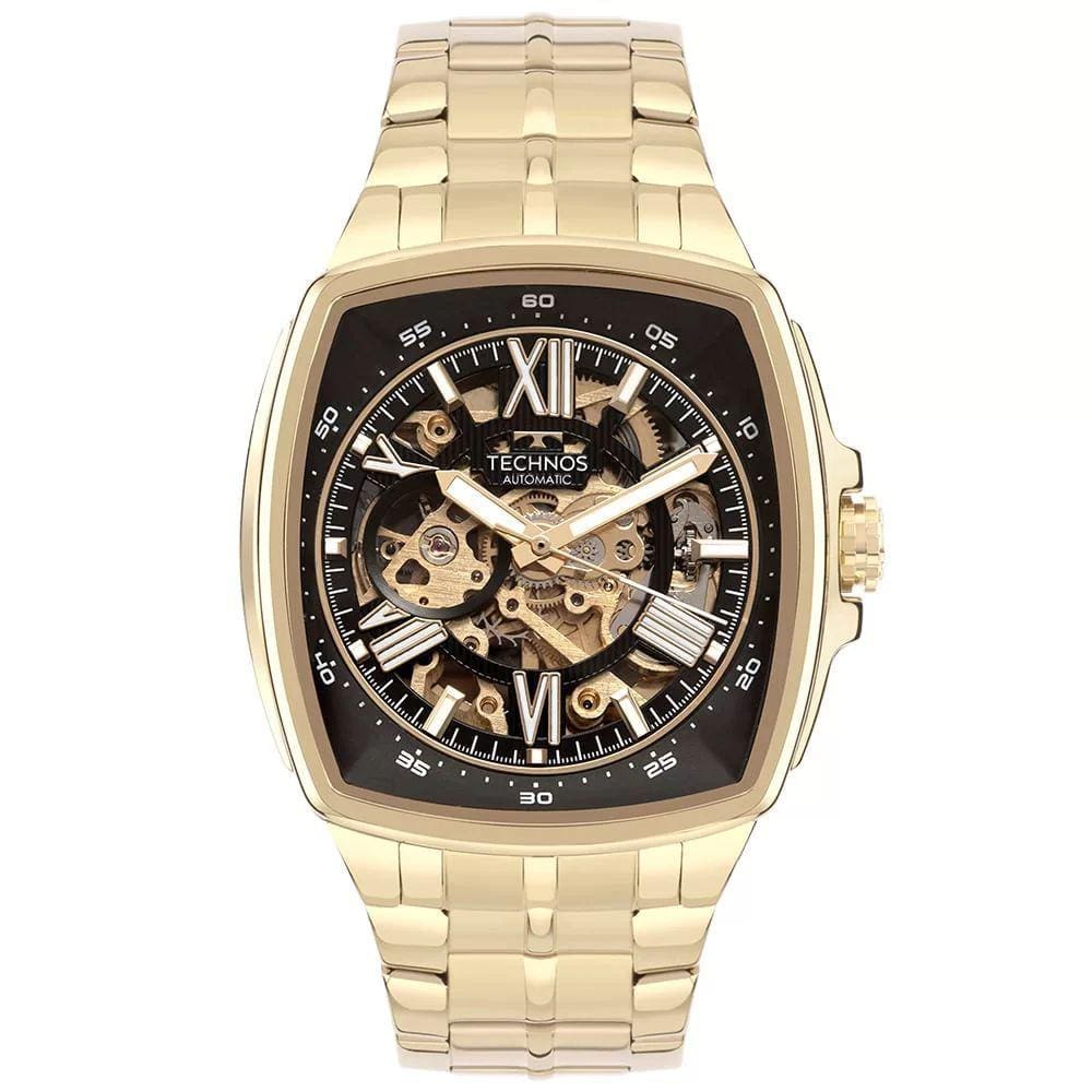 Relógio Technos Masculino Automatico Dourado - G3265AI/1P