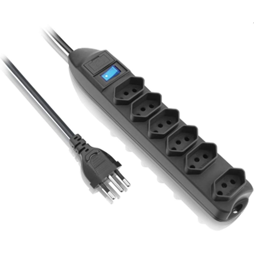 Protetor De Linha 6 Tomad 2P+T,Cabo 1.5M