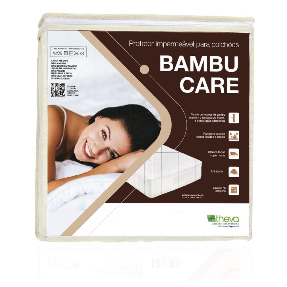Protetor P/ Colchao Em Viscose De Bambu Care Casal King 193X203