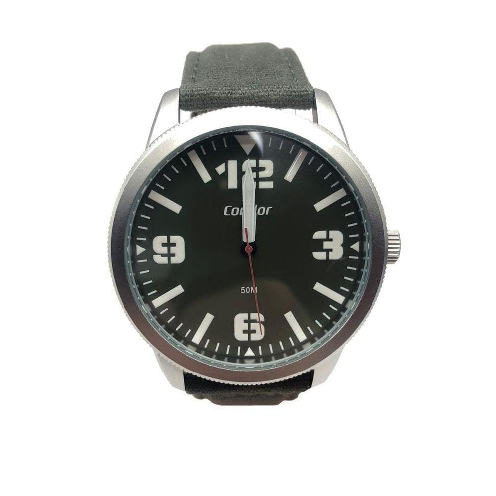 Relógio Condor Masculino Militar Couro Verde CO2035MWO/K5V