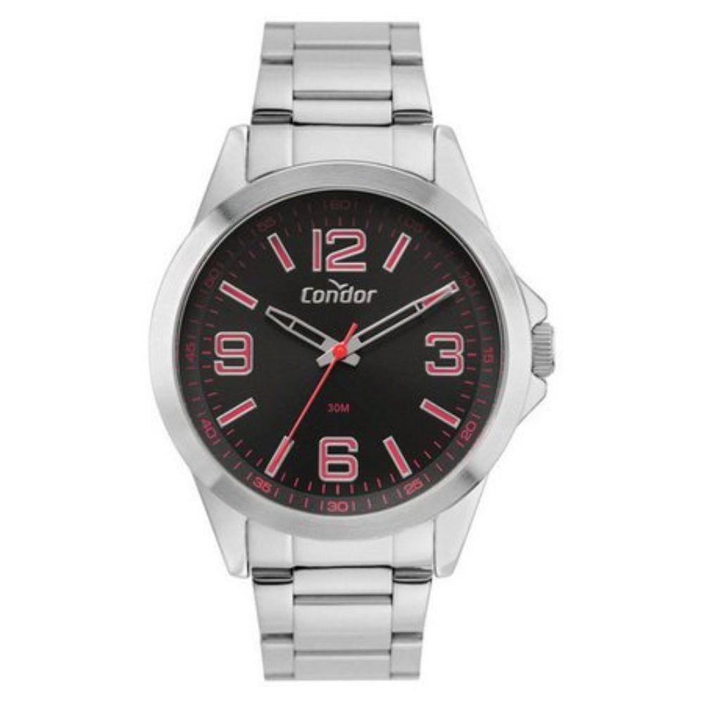 Relógio Condor Masculino Casual Prateado COPC21AEEL/K4R