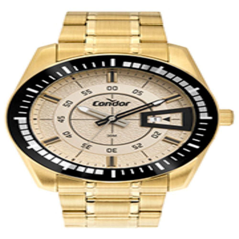 Relógio Condor Masculino Speed Racer Dourado COPC32BN/4C