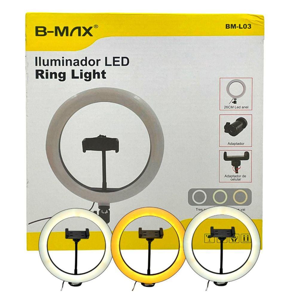 Ring Light B-MAX 12\" BM-L04 30CM Suporte Celular e Câmera Luz p/ Foto ou Vídeo