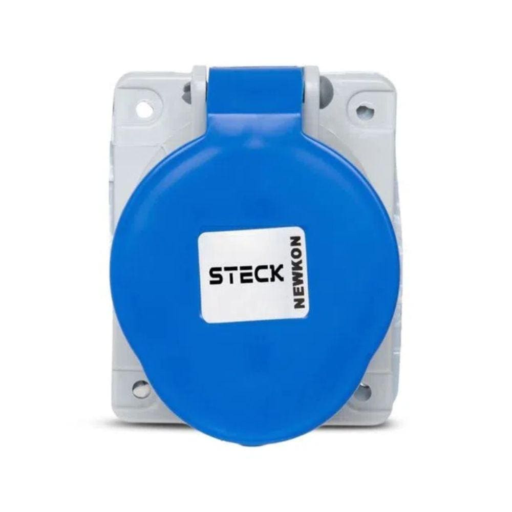 Tomada Blindada Embutir Azul 3P+T 32A 200/250V 9H Steck
