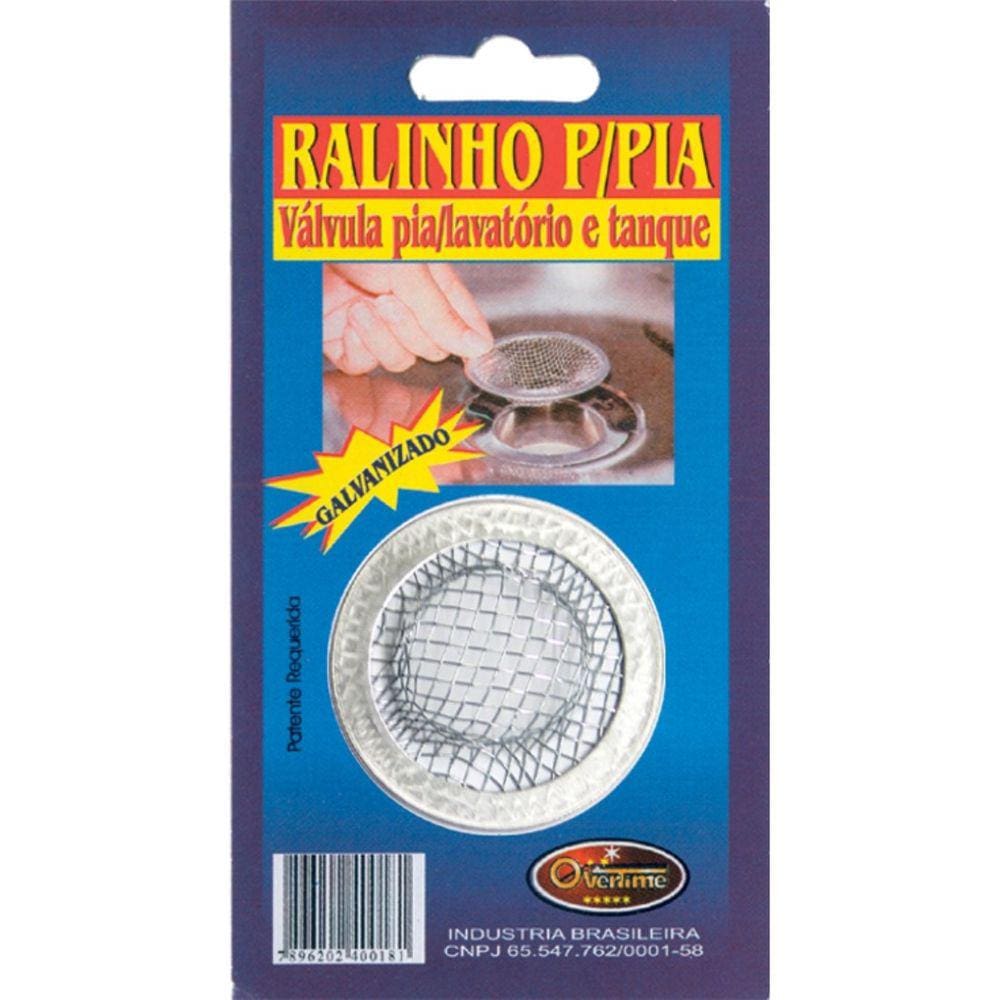 Ralinho Galvanizado Válvula Pia/Lavatório Tanque Overtime