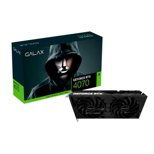 Placa de Vídeo Galax GeForce RTX 4070 1-Click OC 2X 12GB GDDR6X 192 bits - 47NOM7MD8DDF