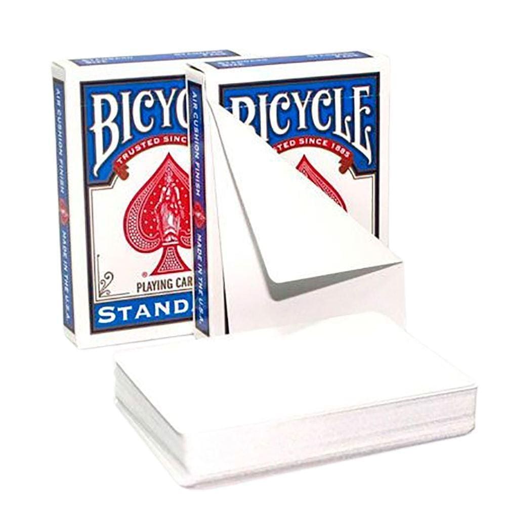 Baralho Gaff Branco Dois Lados Bicycle Blank Card Both Sides