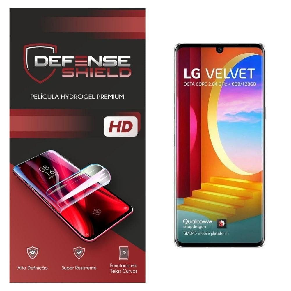 Pelicula Hydrogel Premium Para Lg Velvet Proteção Frontal + Verso Defense Shield
