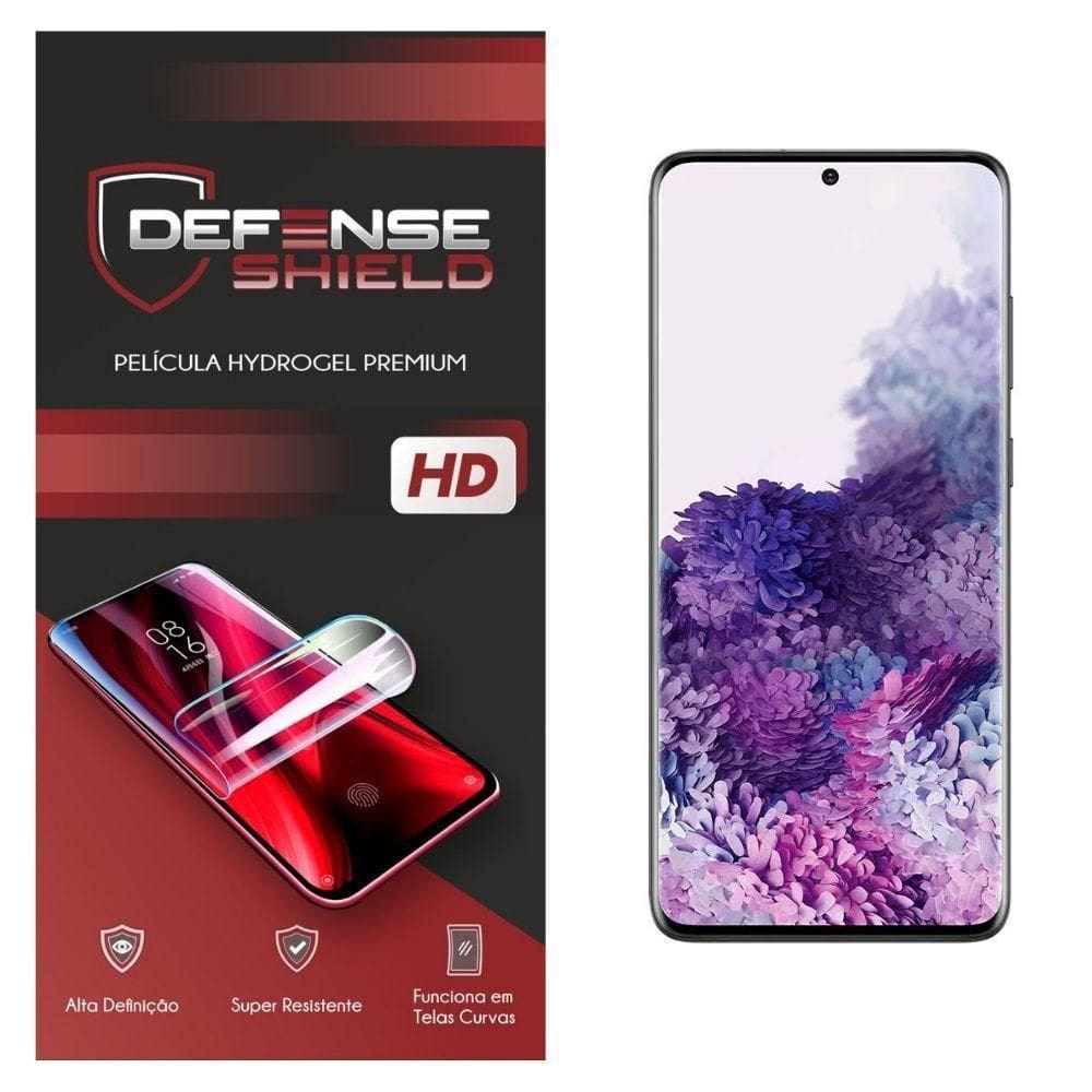 Pelicula Hydrogel Premium Para Galaxy S20 Plus Proteção Froontal + Verso Defense Shield