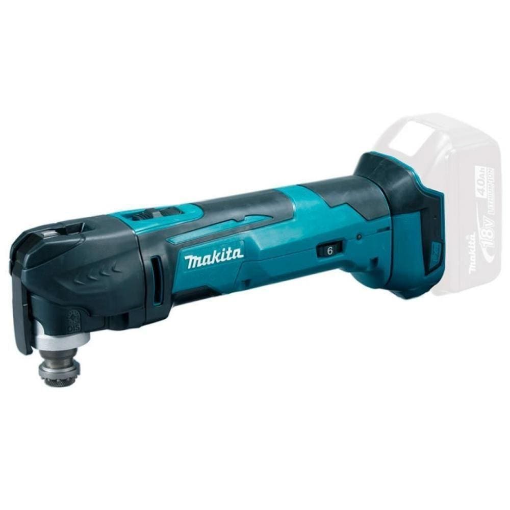 Multiferramenta à Bateria 18v Corta Lixa Desbasta Com Iluminação Adaptável Coletor Pó Dtm51z Makita