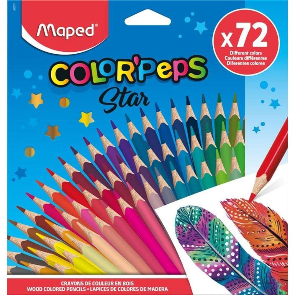 Lápis De Cor Colorpeps Star - 72 Cores - Maped