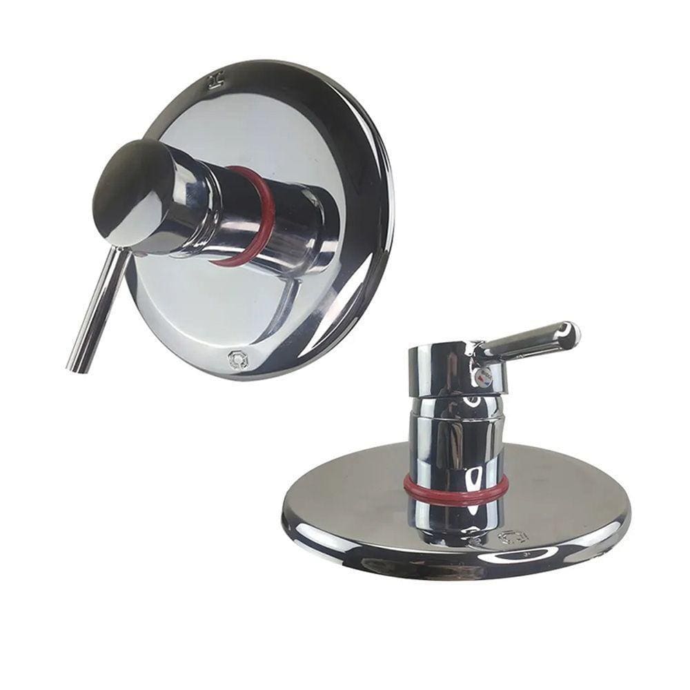 Registro Monocomando Misturador Inox Cromado Banheiro Chuveiro Banheira Agua Quente Fria Resistente
